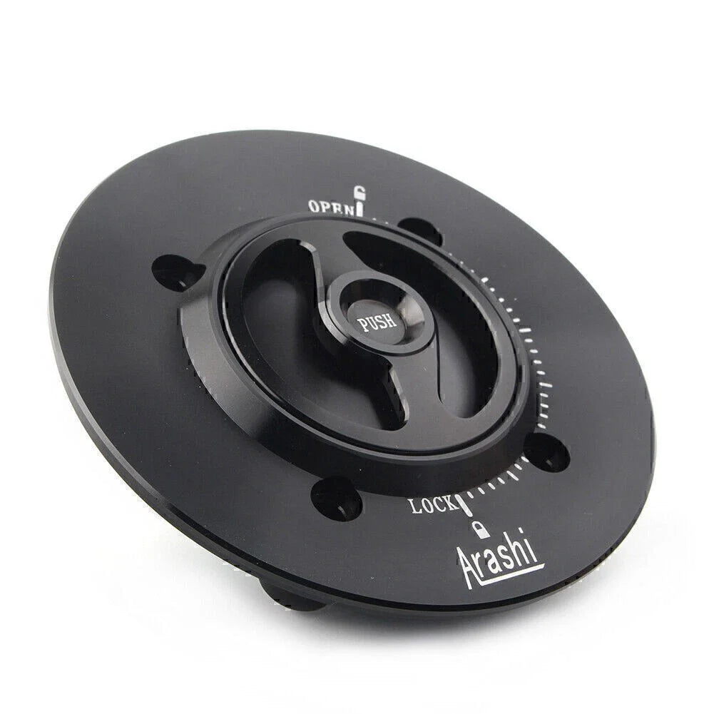 Black Gas Fuel Cap Tank Cover for Kawasaki Ninja 400 (2018-2021)