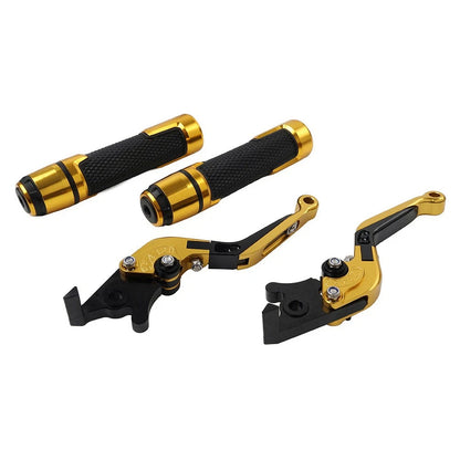 Handlebar Grips & Brake Clutch Levers Set for Kawasaki ZX10R/RR/KRT/SE (2011–2023)