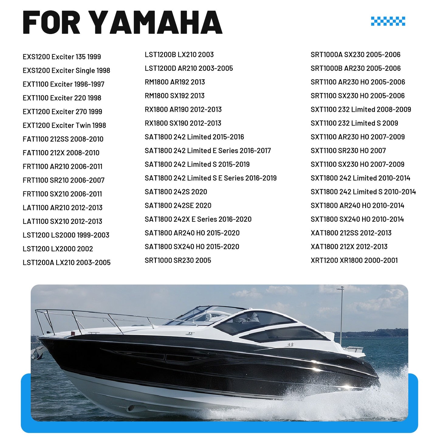 Set of 5 Drain Plug Assembly for Yamaha XAT1800 212SS 212X (2012–2013)