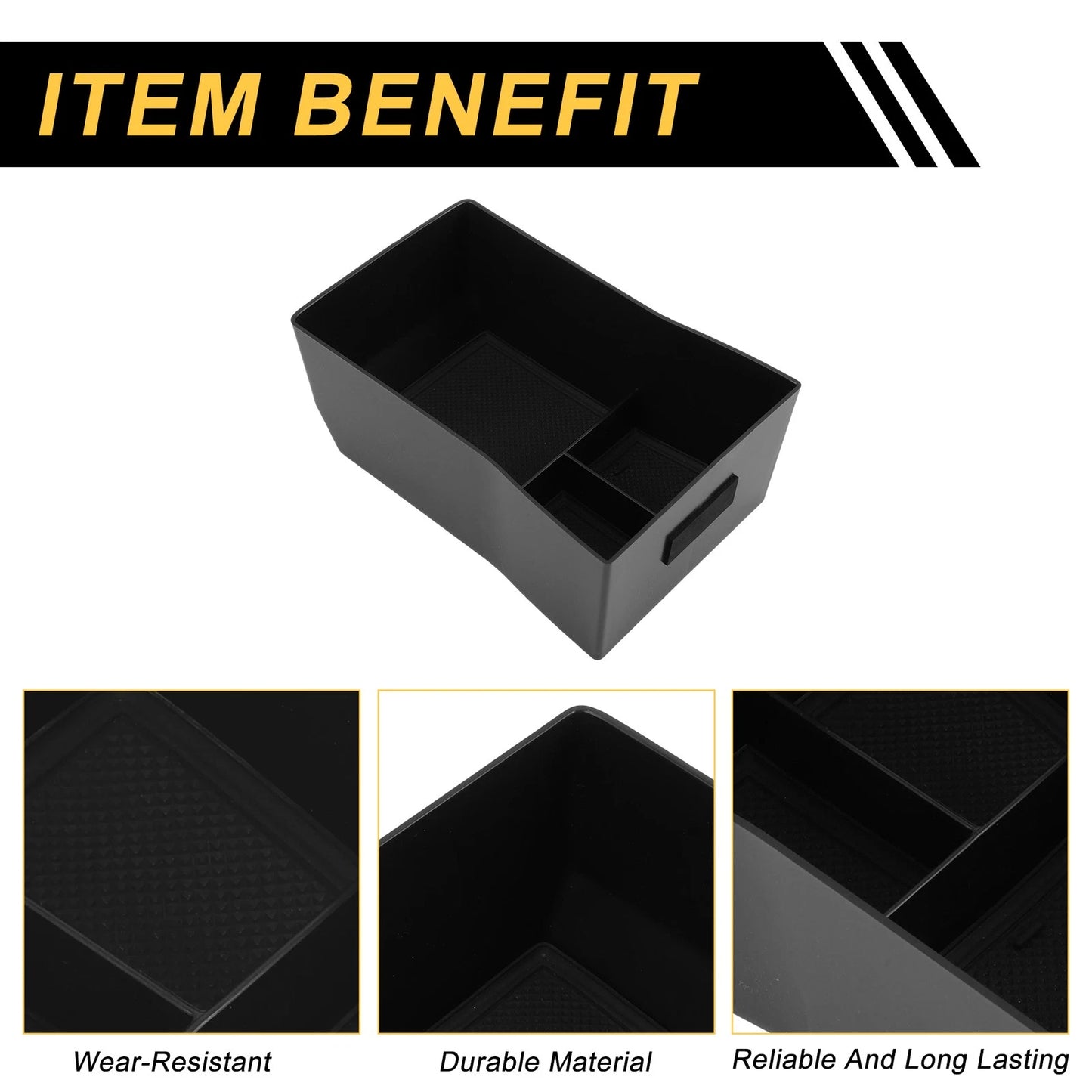 Center Console Armrest Organizer Tray for Hyundai Kona (2024–2026)