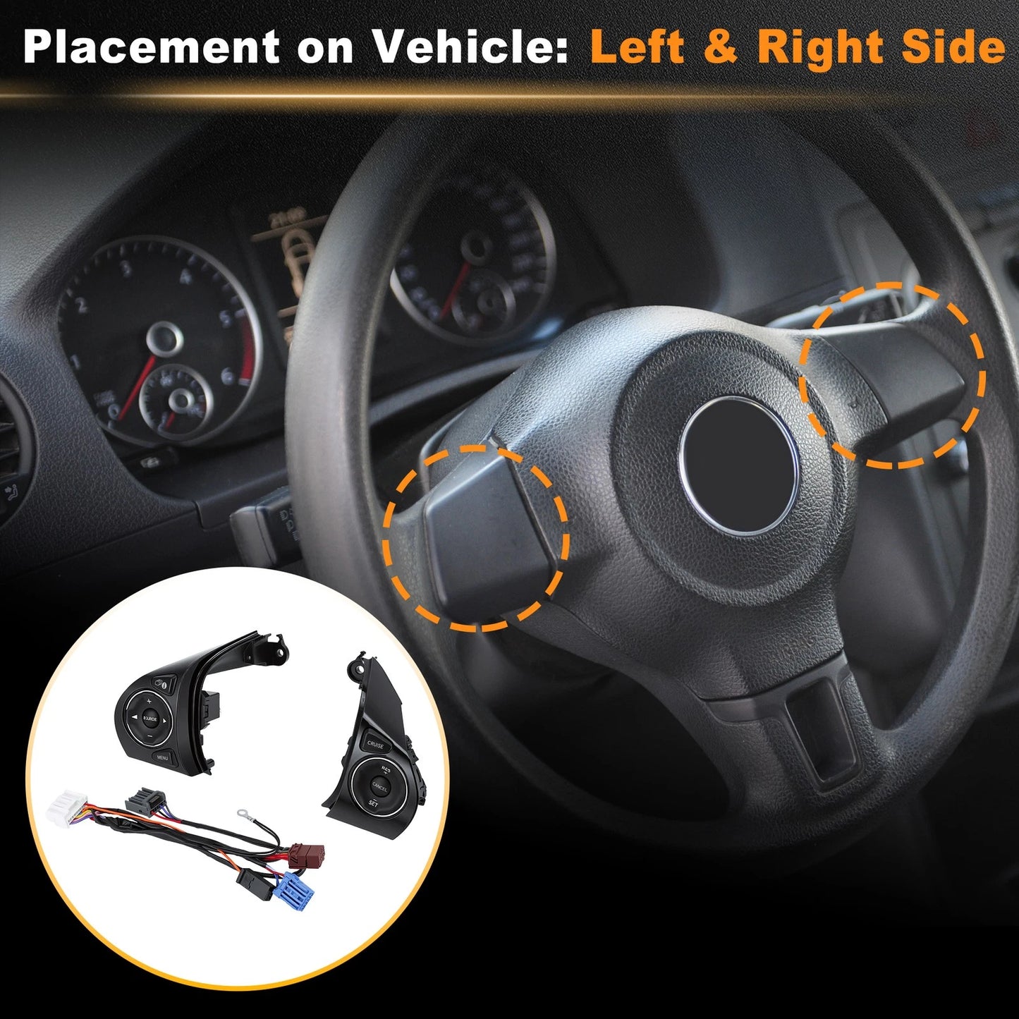 Steering Wheel Cruise Audio Control Switch 35880TR6A02 for Honda Civic (2013–2015)