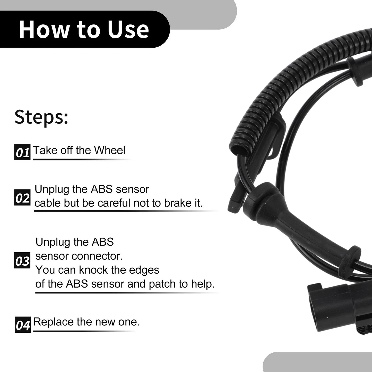 ABS Sensor for Dodge Durango 2016-2022 Front Left or Right Side