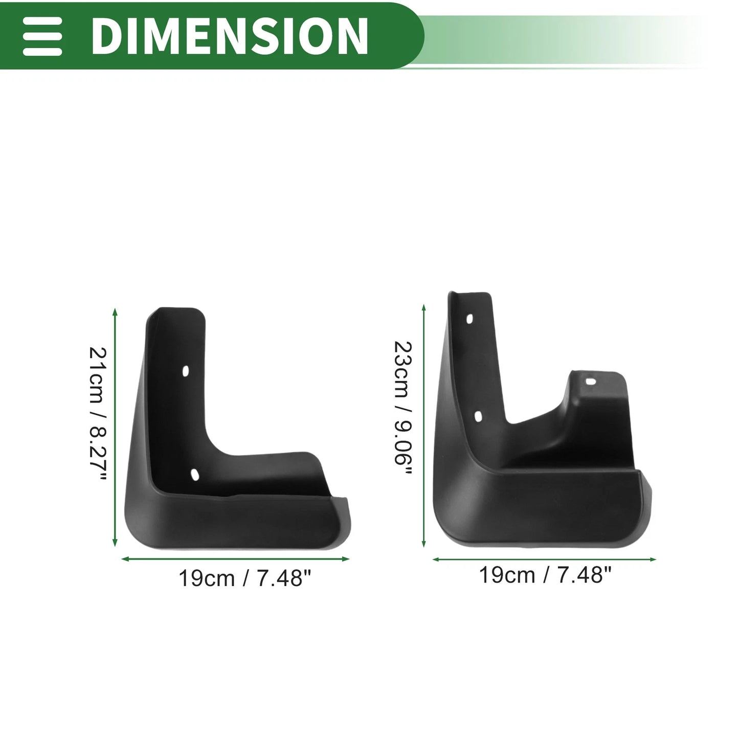 Set of 4 Mud Flaps Splash Guards for Lexus CT200 CT200H (2011–2018)