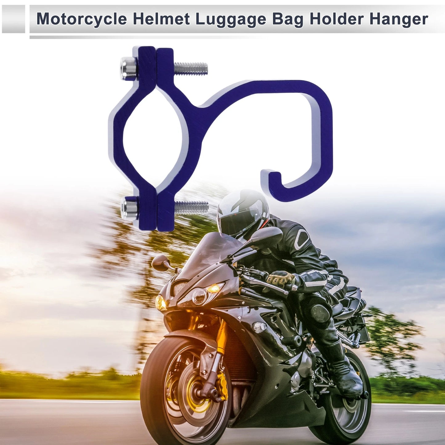 Set of 1 Arc Aluminum Alloy Motorcycle Hanging Hook for Various Models