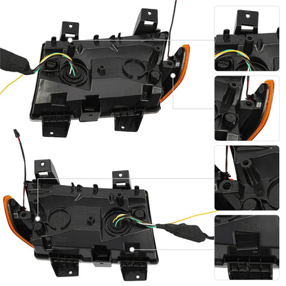 LED Turn Signal Lights w/DRL for 2018-2022 Jeep Wrangler JL ()