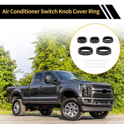 Air Conditioner Volume Switch Knob Cover Ring for Ford Maverick (2022–2024) Black