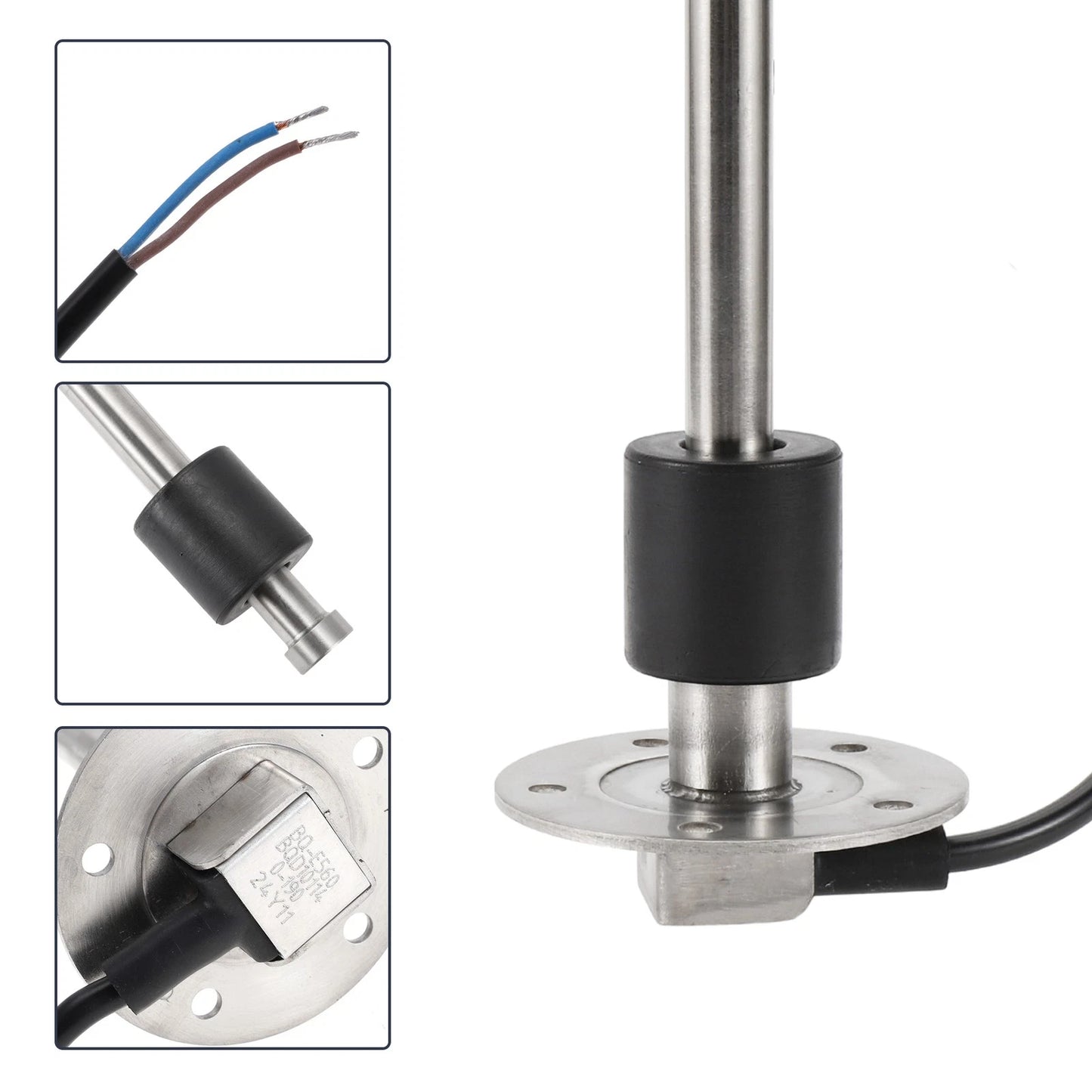 Fuel Sending Unit and Gauge Kit 0-190 Ohm for Boat Car Truck (0-190)