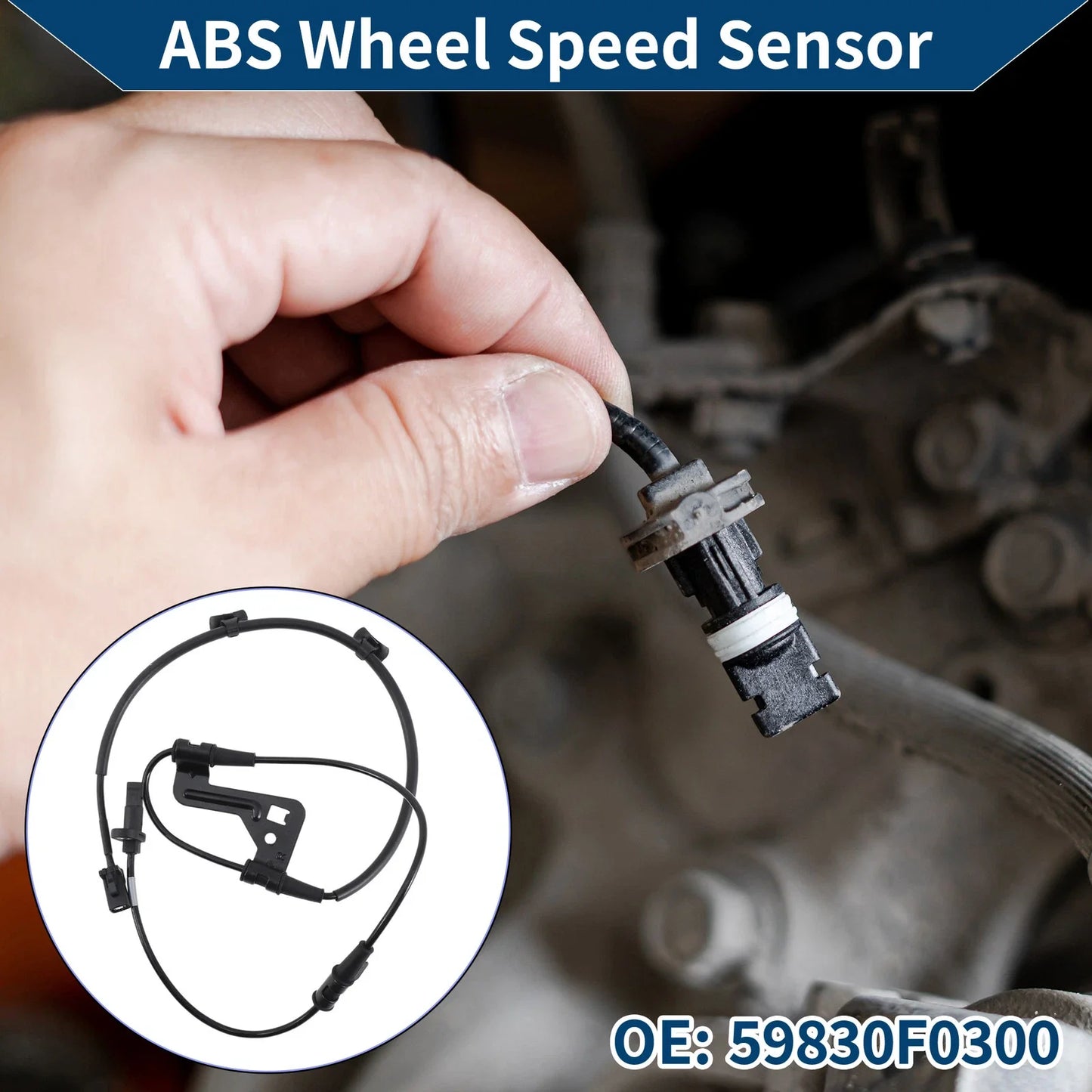 ABS Wheel Speed Sensor for Hyundai Elantra 2017-2020 (2 x Sensors)