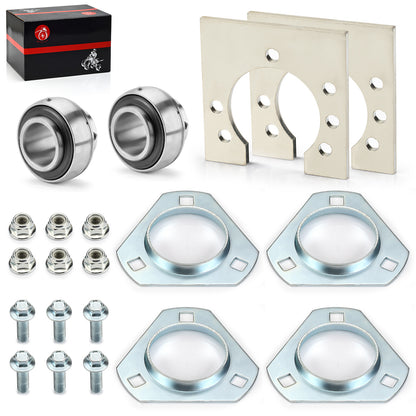 Go-Kart Live Axle Bearing Kit for Go-Kart Mini Bike (3-Hole)