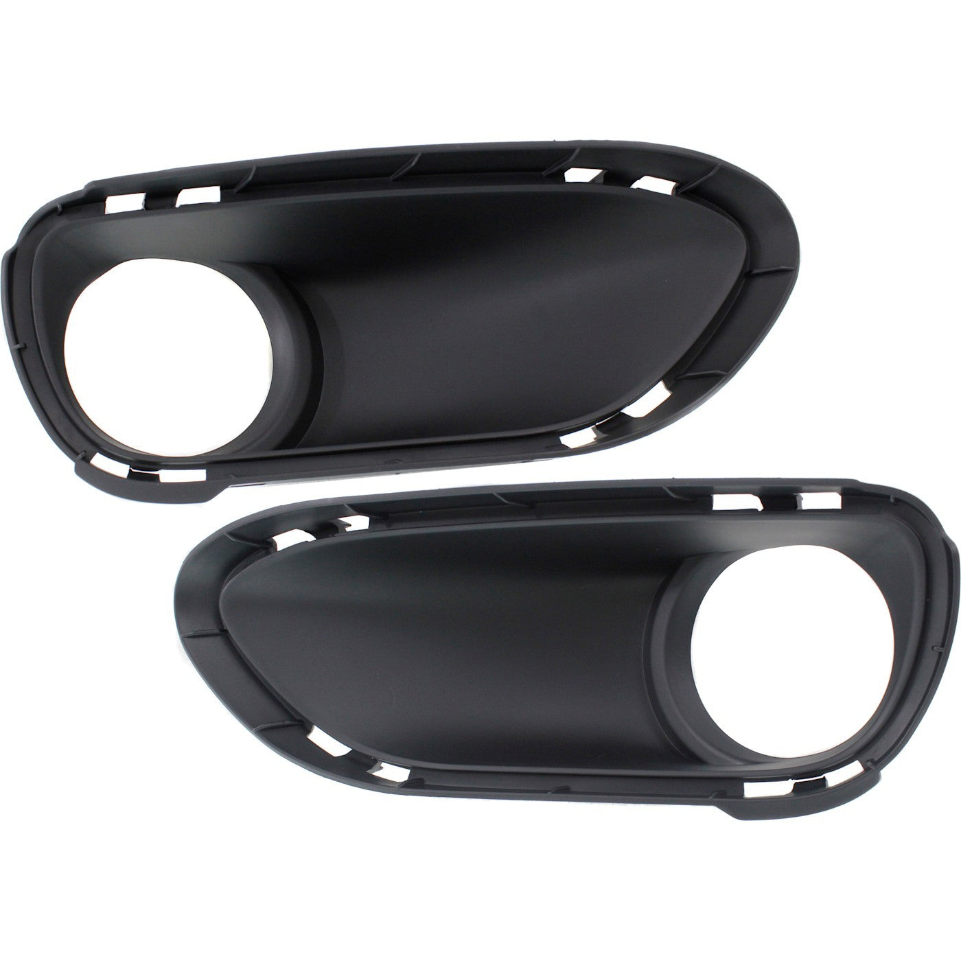2X Fog Light Trim Set for Porsche Cayenne (2011–2014) Textured Black