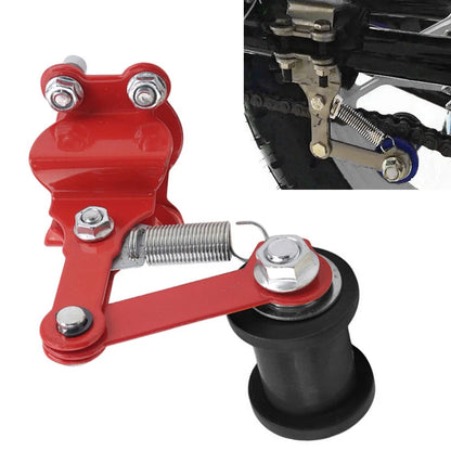 Chain Tensioner Roller Adjuster for Universal ATV Dirt Bike (Red/Black)