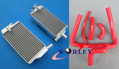Aluminum Radiator + Y Hose Kit for Honda CR250R (2002–2004)