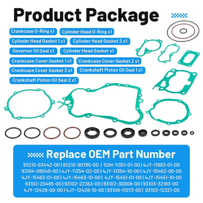 Complete Gasket Kit with Oil Seal for Yamaha YZ125 (1998–2004)