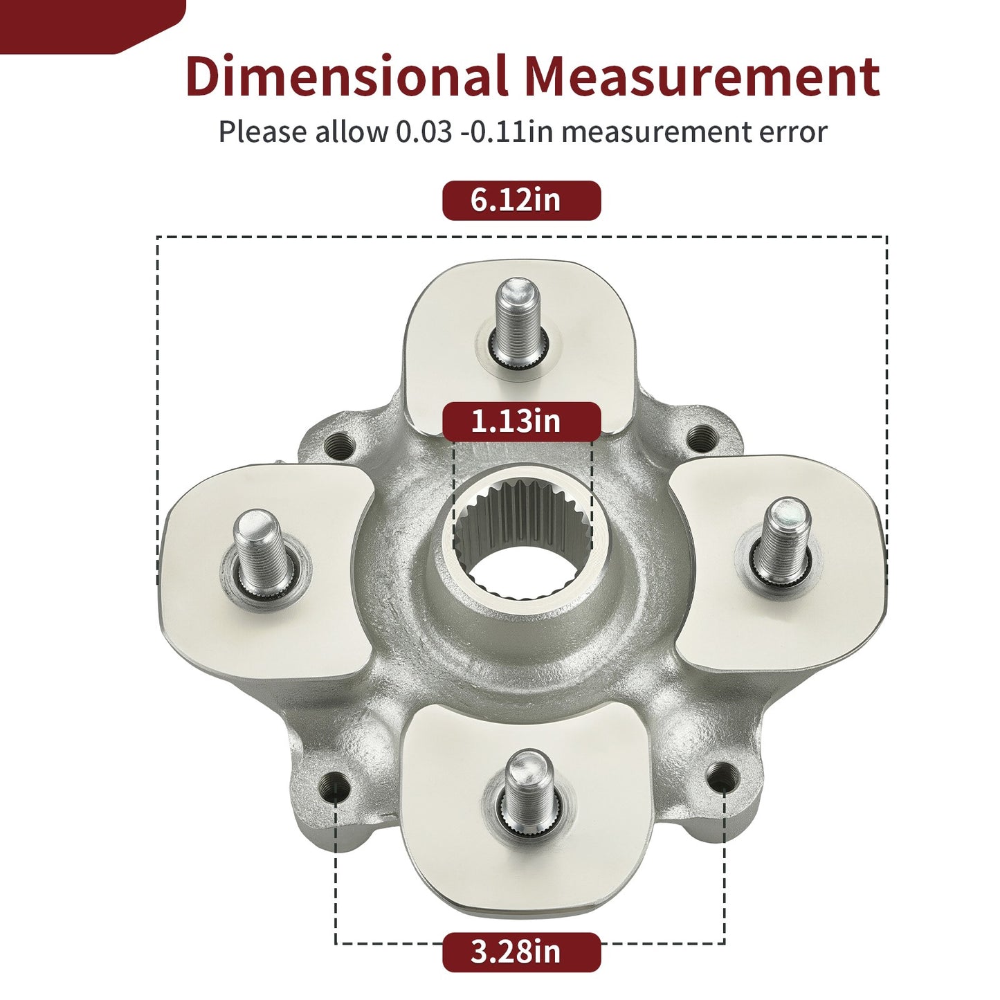 Wheel Hub for Yamaha Kodiak 450 YFM450 4x4 (2018–2024)