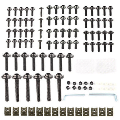 CNC Alloy Black Fairing Bolt Bodywork Screws Nuts for Kawasaki