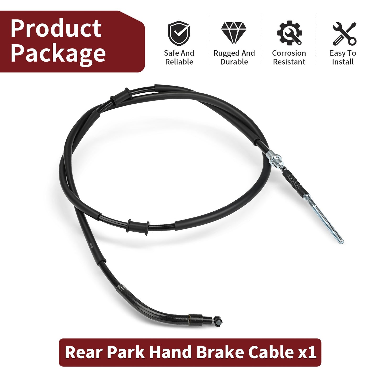 Rear Parking Brake Cable for Suzuki King Quad 450/700 (2005–2010)