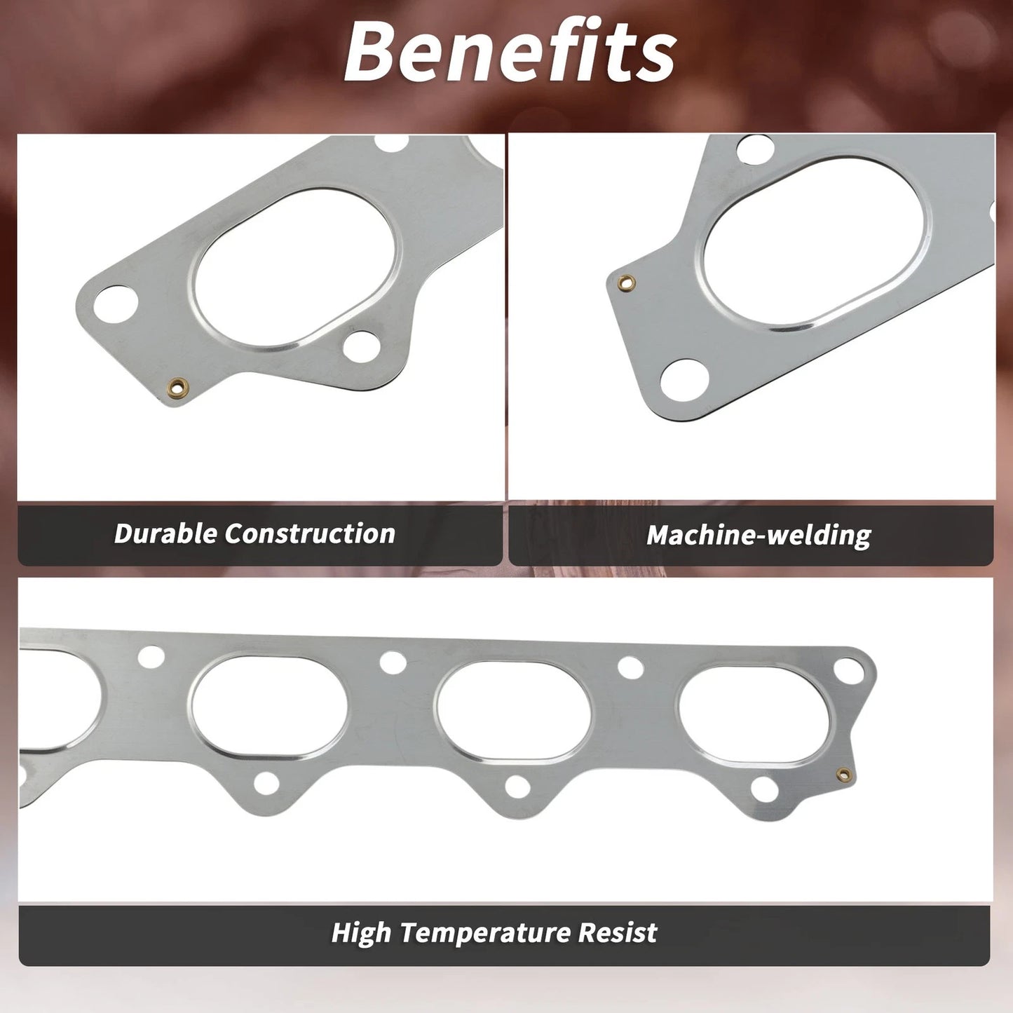 Exhaust Manifold Header Gasket for Hyundai Sonata III (1993–1998) No.2852133020