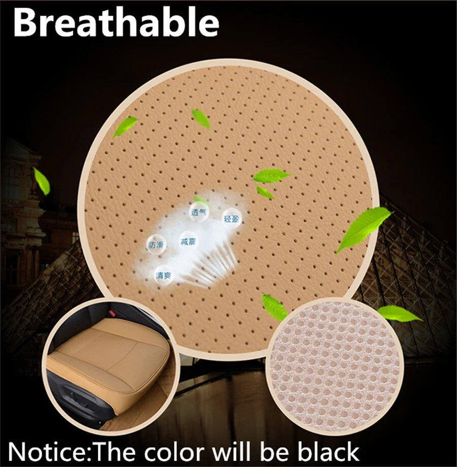 Black Luxury PU Leather Car Seat Cover Protector for AU Models