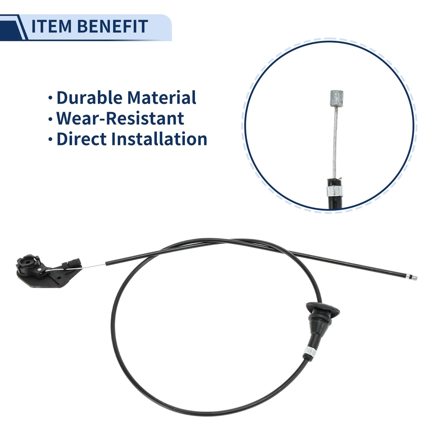 Hood Latch Release Cable for BMW 525i (2001–2003) No. 51238176595