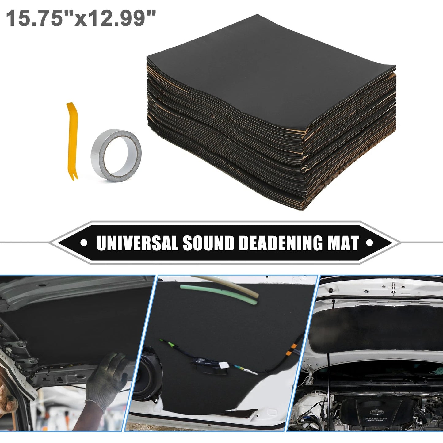 39pcs Sound Deadening Mat for Car (157mil, 4mm, 55sqft)
