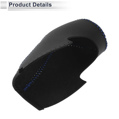 Gear Shift Knob Cover for Honda Civic 2012-2014 Black Carbon Fiber Blue