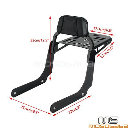 Rear Passenger Backrests w/Luggage for Softail Heritage Classic FLHCS FLHC (2018-2023)