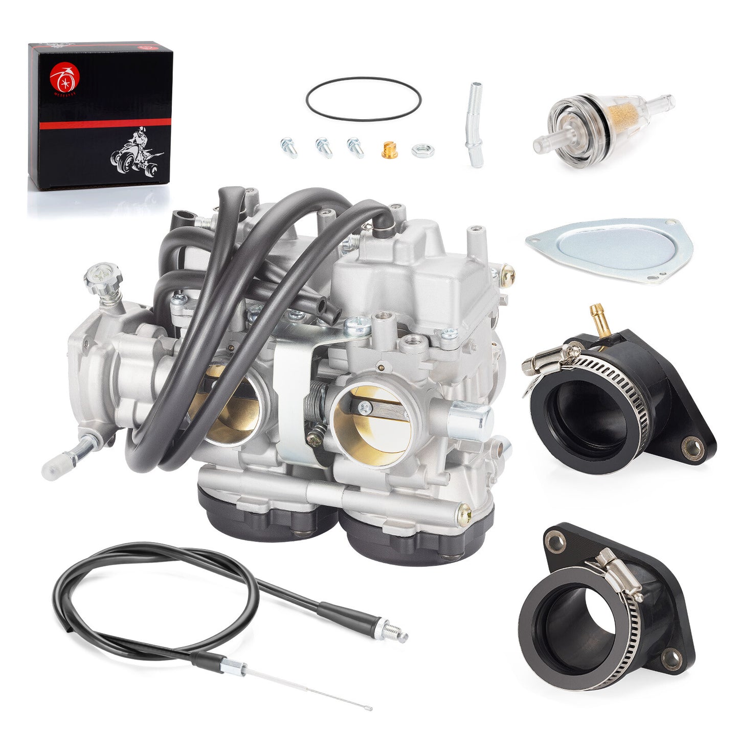 Carburetor & Throttle Cable & Intake Manifold for Yamaha Raptor 660 (2001–2005)