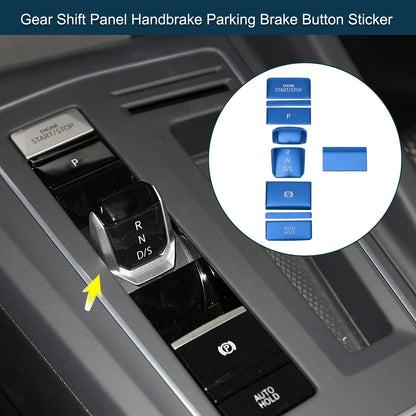 Set of 1 Gear Shift Panel Handbrake Button Sticker for VW Golf