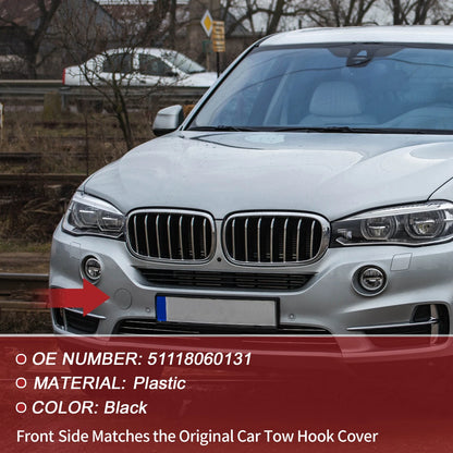 Tow Hook Cover for BMW X5 F15 (2014–2018) No. 51118060131 Black