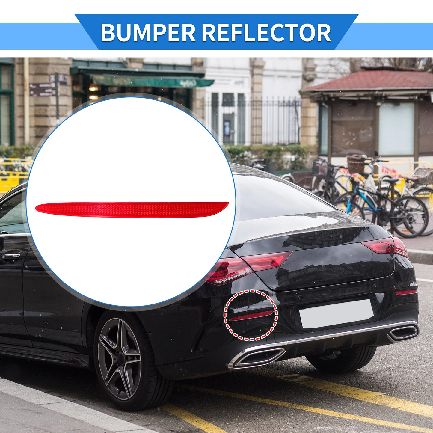 Rear Left Bumper Reflector No. 2178200174 for Mercedes-Benz CLA 250 (2014–2019)