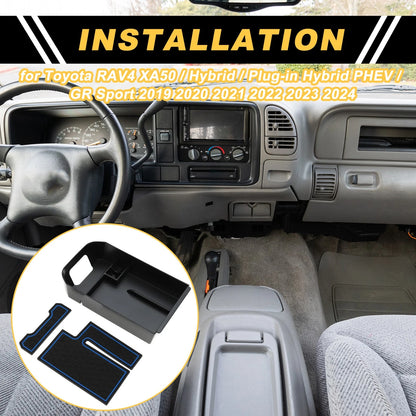 Center Console Armrest Organizer Tray for Toyota RAV4 (2019–2023)