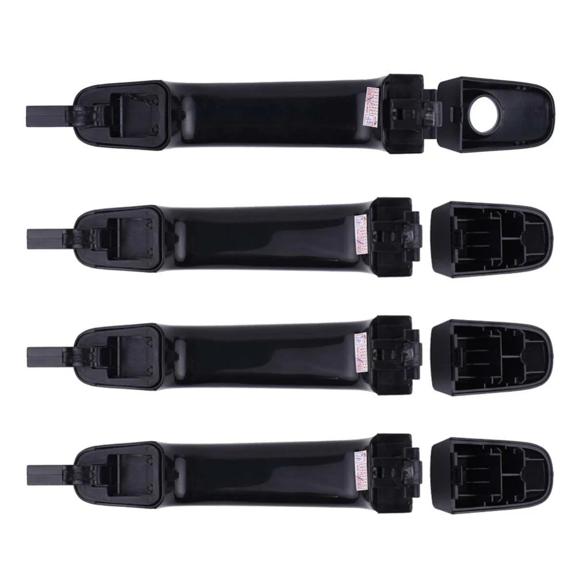 Exterior Door Handle Gloss Black Set 4 Fits Ford Ranger Mazda BT-50 2012-18 D06