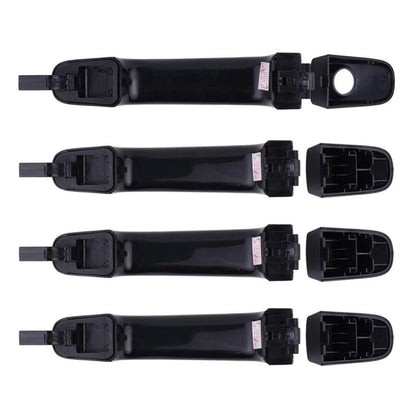 Exterior Door Handle Gloss Black Set 4 Fits Ford Ranger Mazda BT-50 2012-18 D06