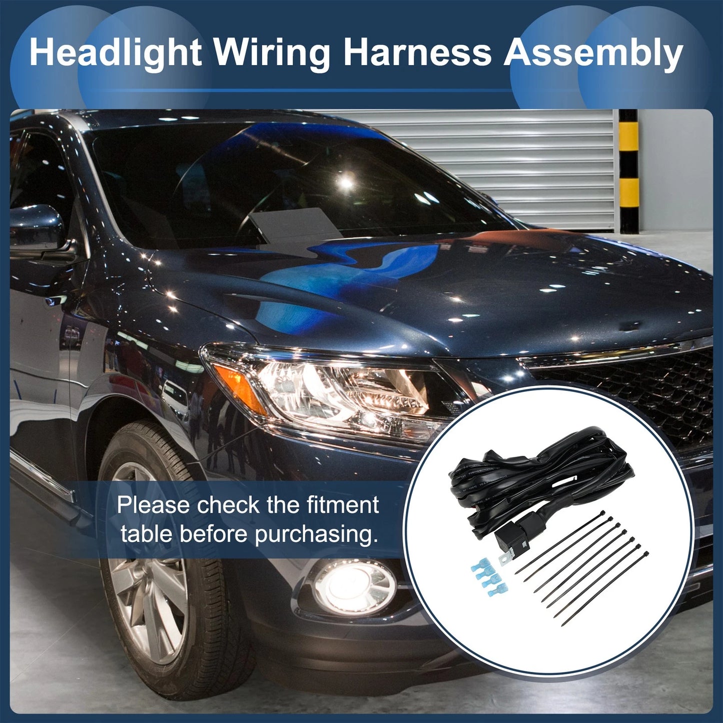 Headlight Cable Repair Kit   - 4 Terminal Plug Set