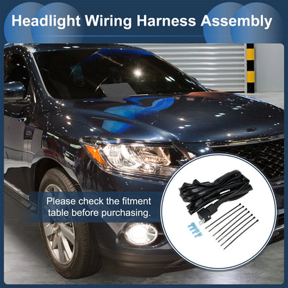 Headlight Cable Repair Kit   - 4 Terminal Plug Set