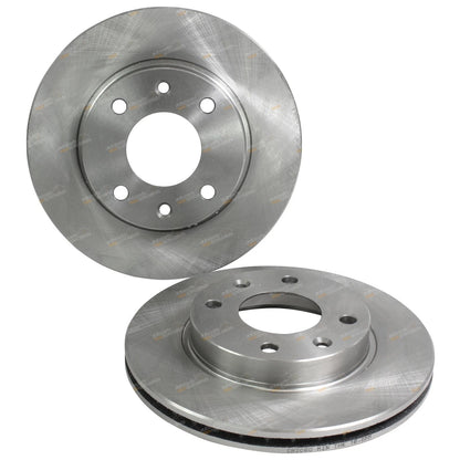 2X Front Disc Brake Rotors for Peugeot 206 306 205 (1987–2001) 247mm