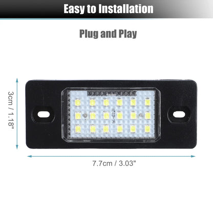 2 x LED License Plate Lights with Decoders for VW Jetta (2011-2018)
