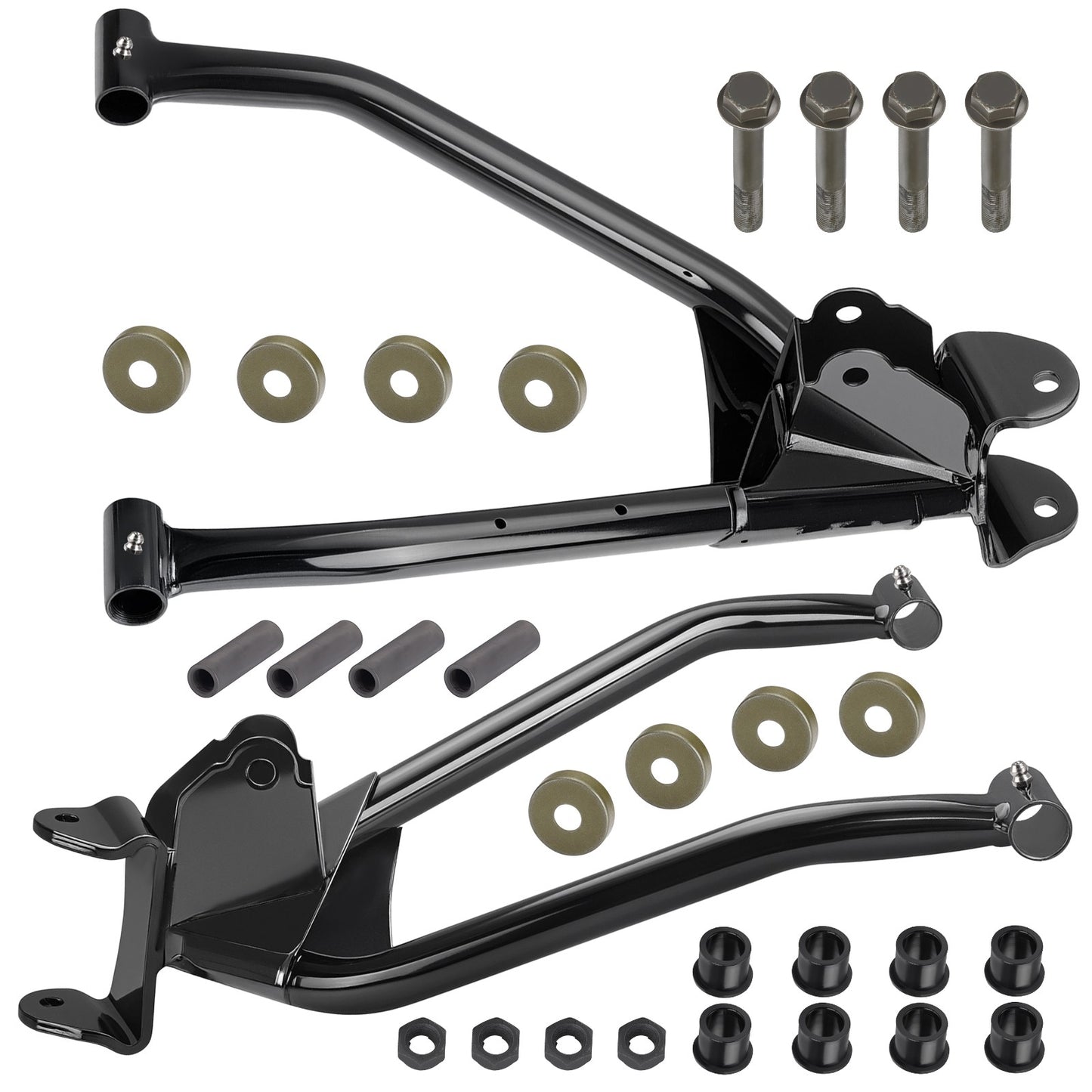 Set of 2 Front Control Arms for Polaris RZR 170 (2009–2021) Black