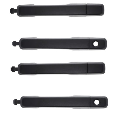 4pcs Textured Black Outer Door Handle for Isuzu D-Max (2012–2020)