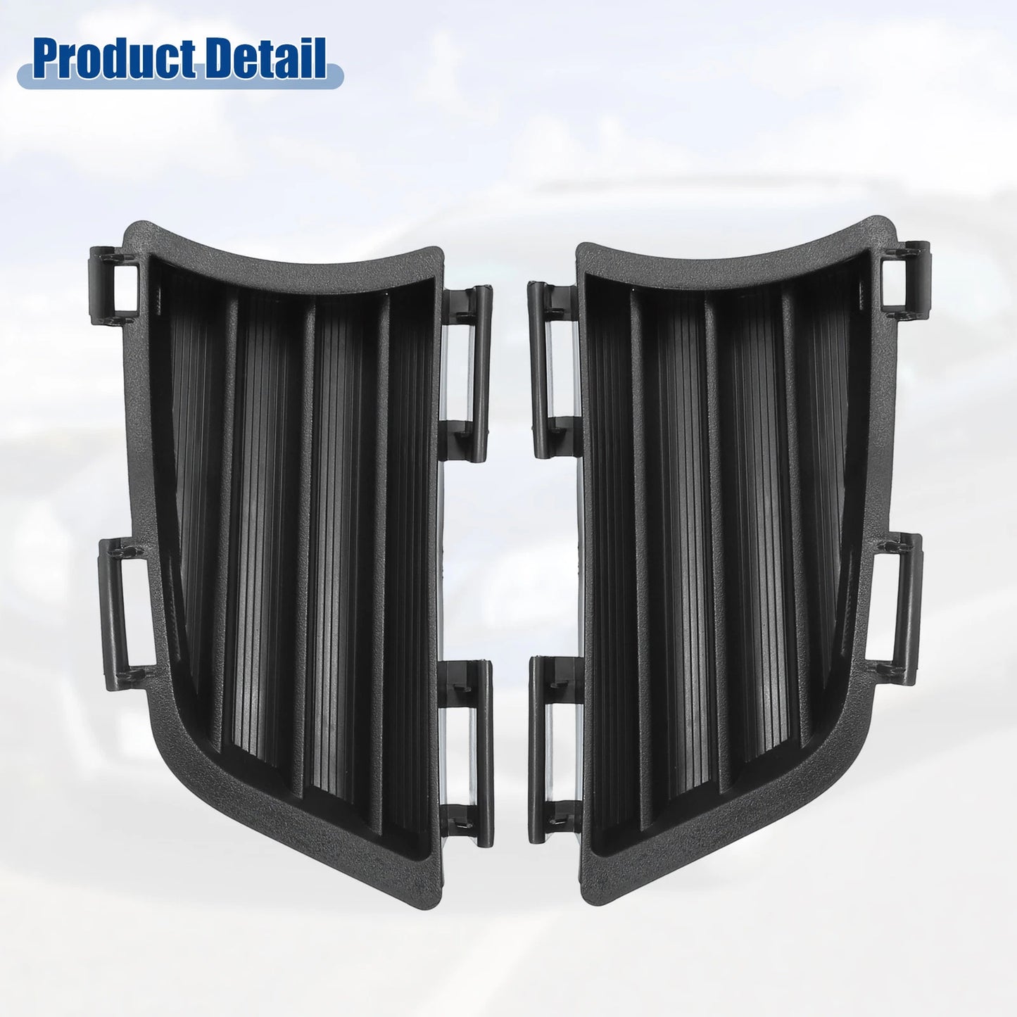 Set of 2 Fog Light Grille Cover Trims for Pontiac Vibe (2003–2010)
