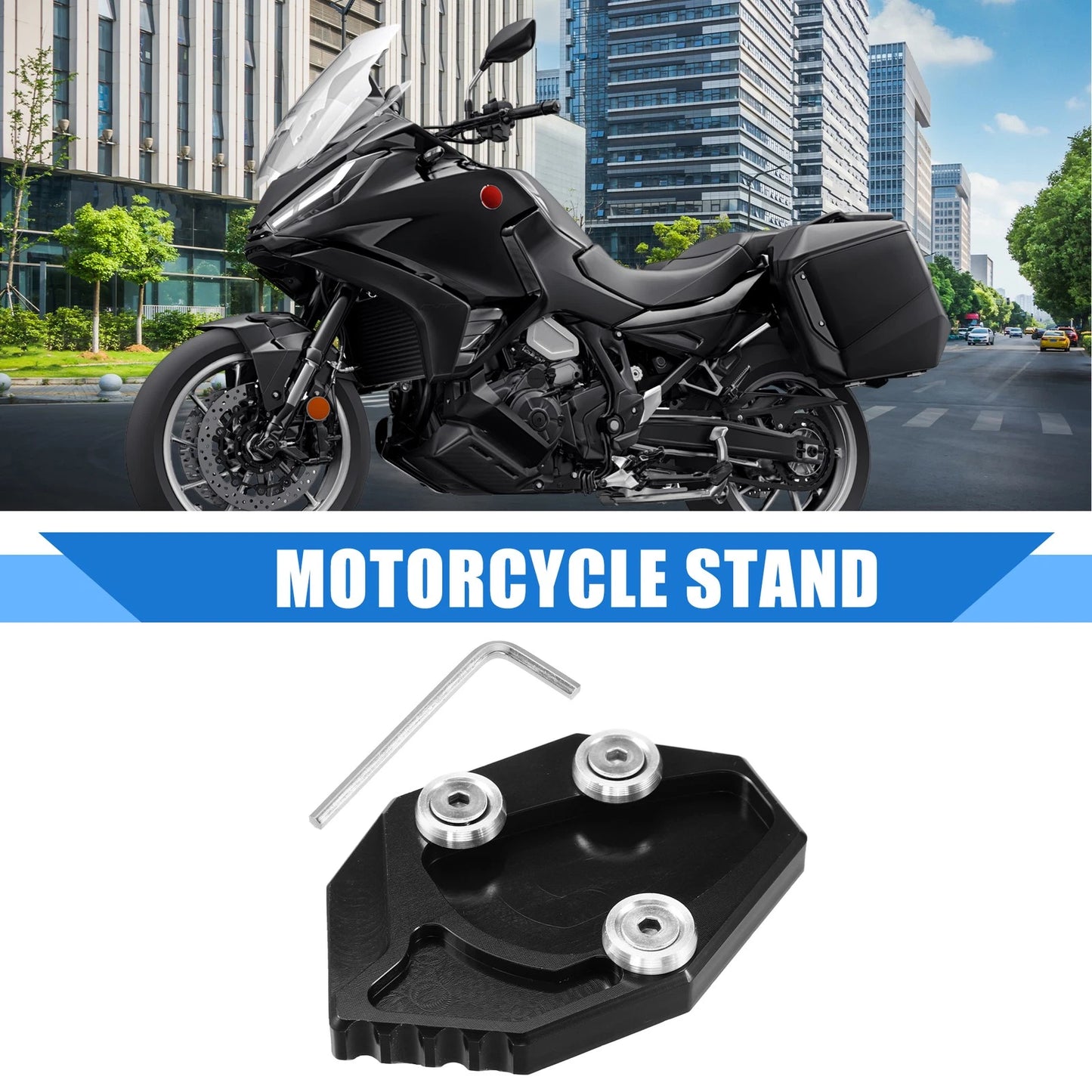 Motorbike Stand Kit for Kawasaki ZZR1400 GTR1400 (2006–2019) Aluminum Alloy Black