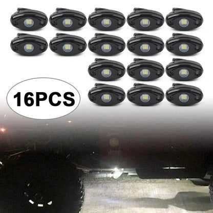 9W White SMD LED Rock Lights for JEEP Offroad Truck (2010-2023)