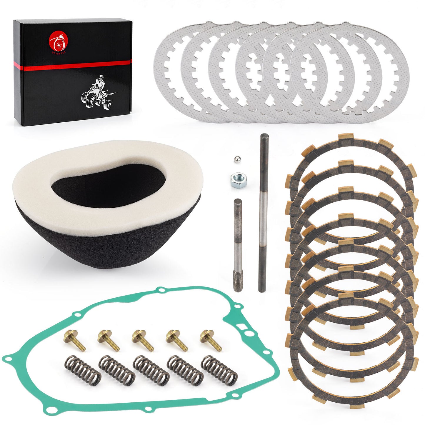 Clutch Friction Steel Plates Push Rod Kit for Yamaha Blaster (1988–2006)