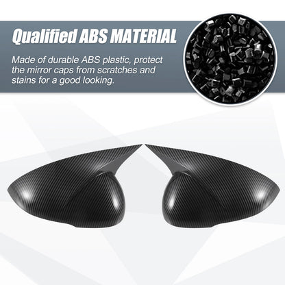 Pair Rearview Mirror Cover Overlay for Kia K5 (2021–2023) - Carbon Fiber
