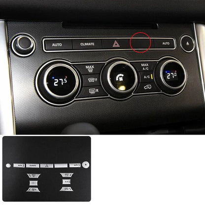 Matte Silver Console Vent Button Panel Trim for Range Rover Sport (2014–2017)