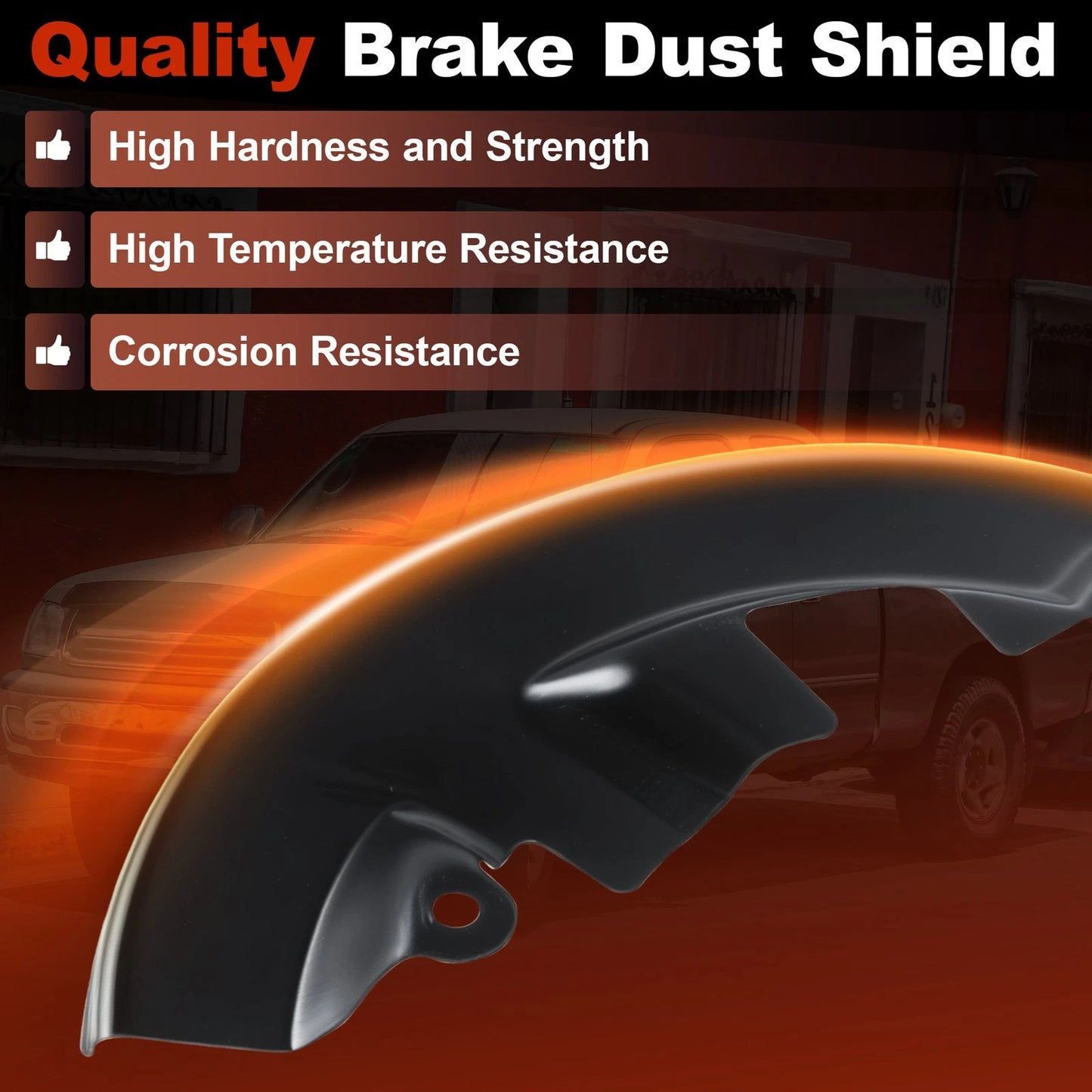 Set of 2 Brake Dust Shields for Ford Focus (2014–2018) 686352/686353