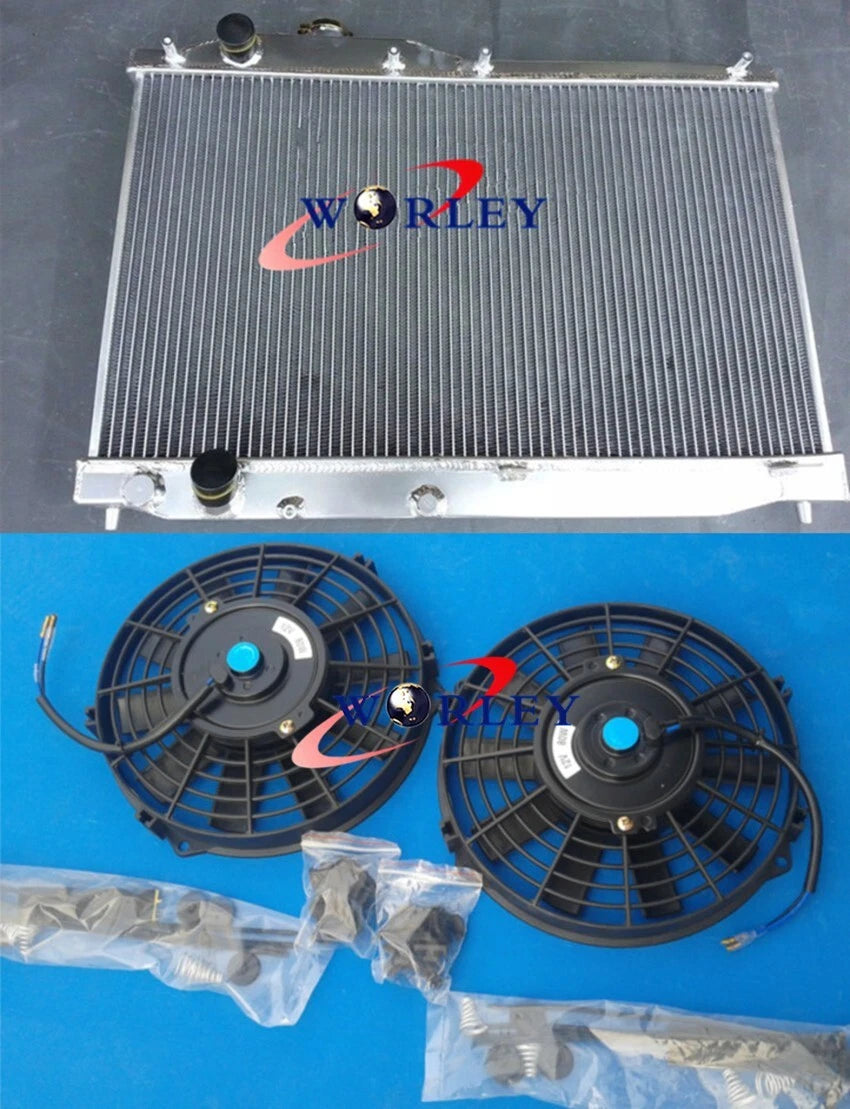 Aluminum Radiator with Fan for Honda S2000 (2000–2009)