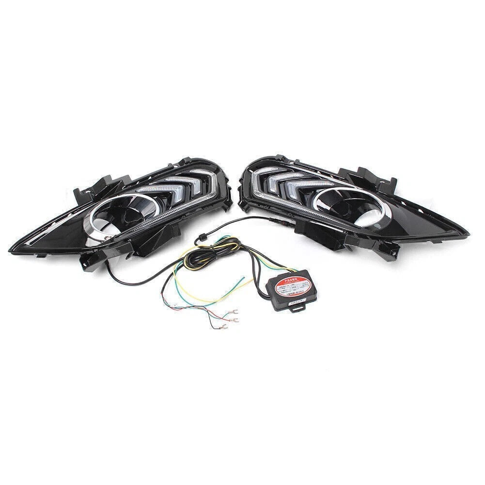 2X Daytime Running Light Fog Lamp for Ford Fusion Mondeo (2013–2015)
