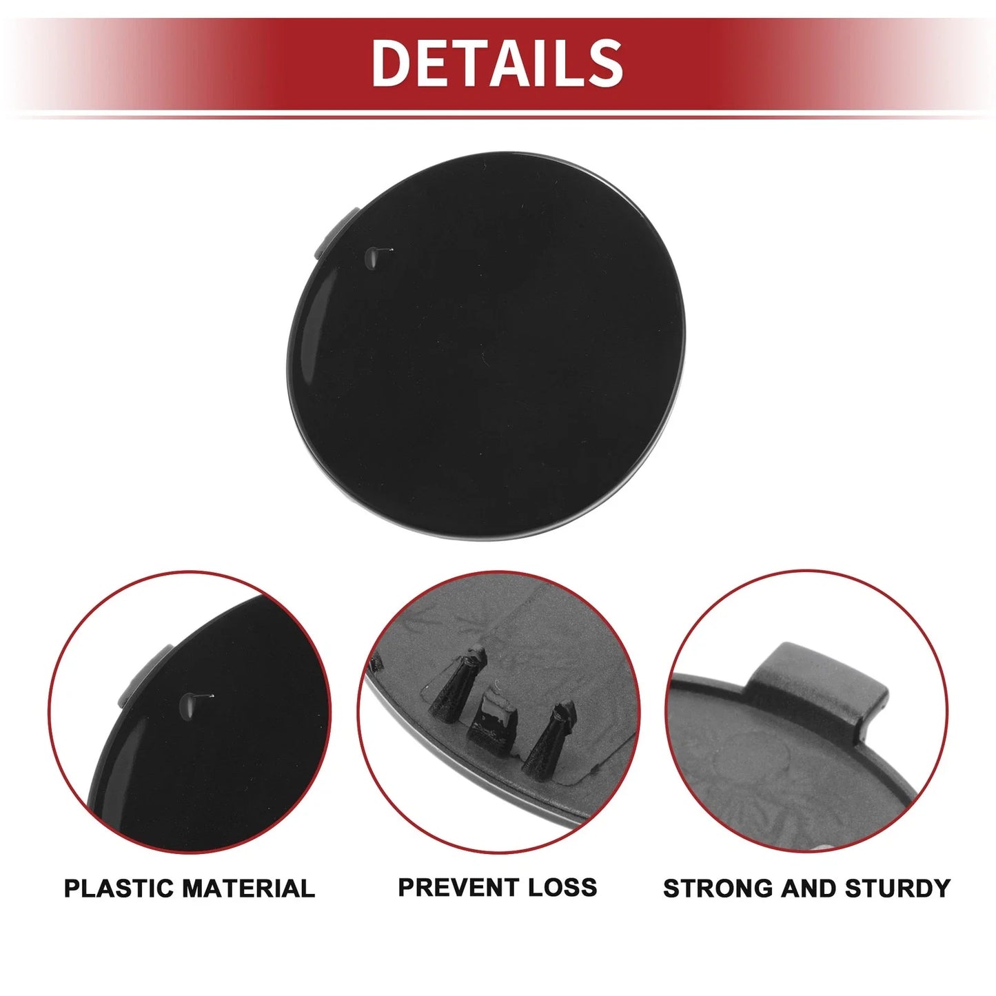 Front Tow Cover Cap for BMW X6 F16 M-Sport (2015 - 2019) Carbon Black