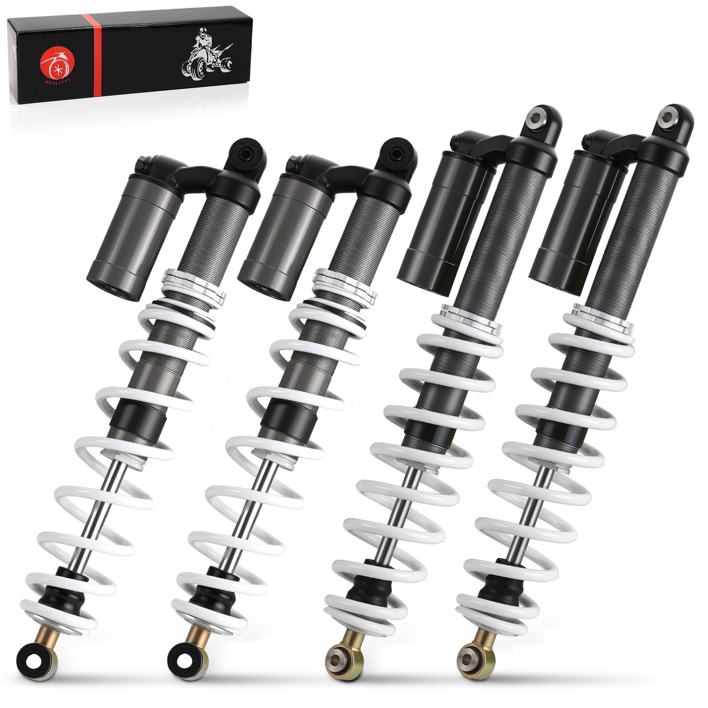 Set of 2 Heavy Duty Air Shocks for Polaris RZR S 800 (2009–2012)